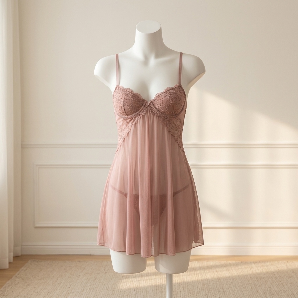 Women Lace Babydoll Lingerie S - Babydoll Chemise Night review and price