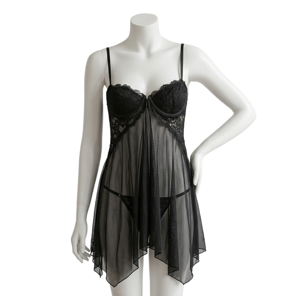 Women Lace Babydoll Lingerie S - Babydoll Chemise Night review and price